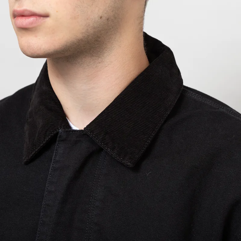 Carhartt WIP OG Arcan Graphic Jacket Black Heavy Stone Wash-5