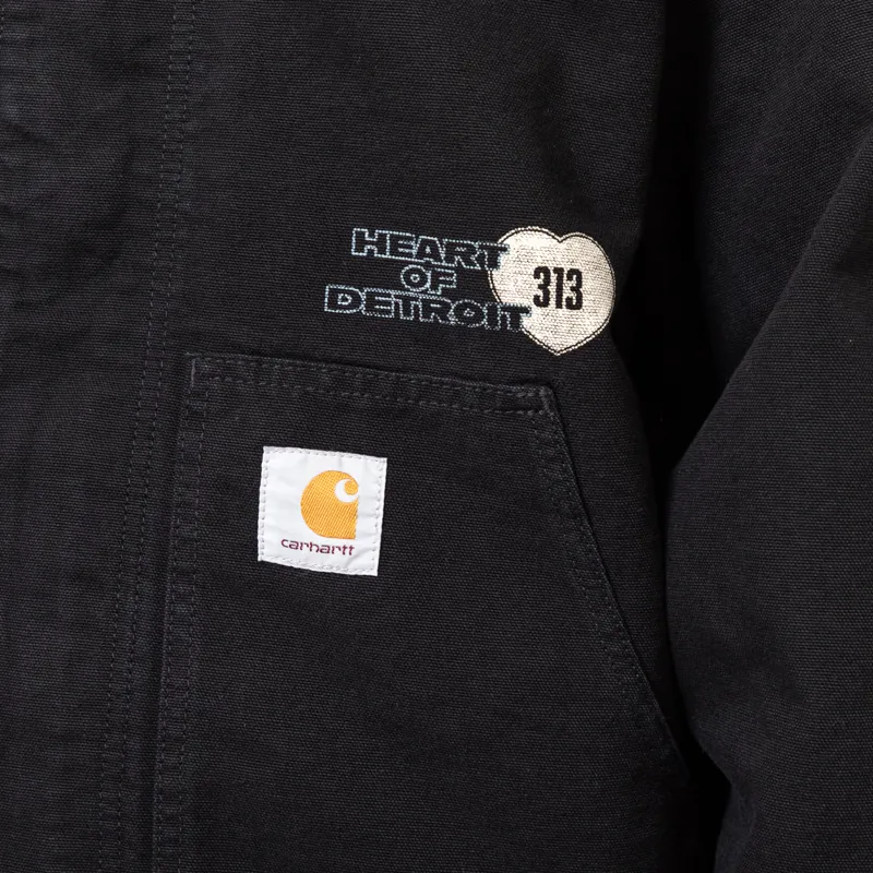 Carhartt WIP OG Arcan Graphic Jacket Black Heavy Stone Wash-8