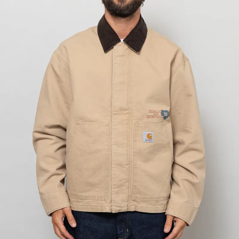 Carhartt WIP OG Arcan Graphic Jacket Dusty H Brown Tobacco Heavy Stone Wash-2
