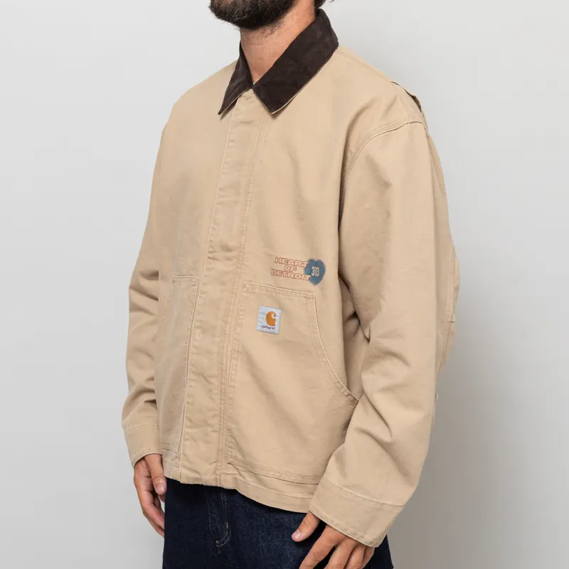 Carhartt WIP OG Arcan Graphic Jacket Dusty H Brown Tobacco Heavy Stone Wash-4