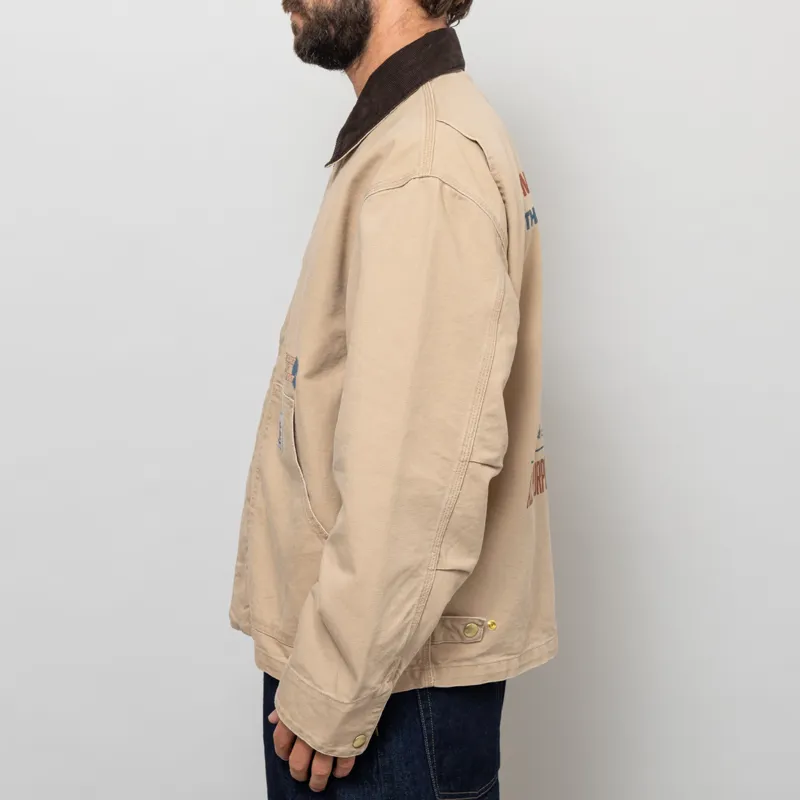Carhartt WIP OG Arcan Graphic Jacket Dusty H Brown Tobacco Heavy Stone Wash-5