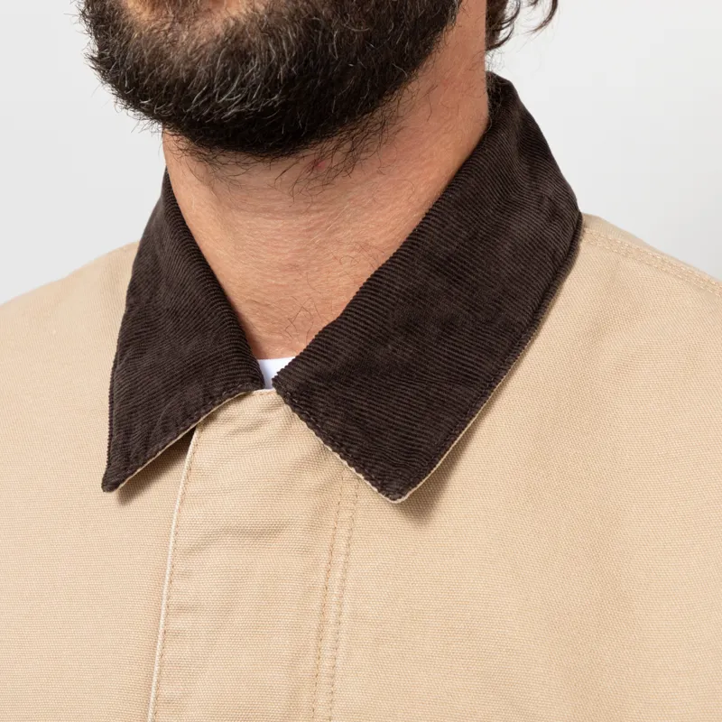 Carhartt WIP OG Arcan Graphic Jacket Dusty H Brown Tobacco Heavy Stone Wash-7