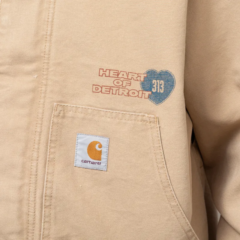 Carhartt WIP OG Arcan Graphic Jacket Dusty H Brown Tobacco Heavy Stone Wash-10