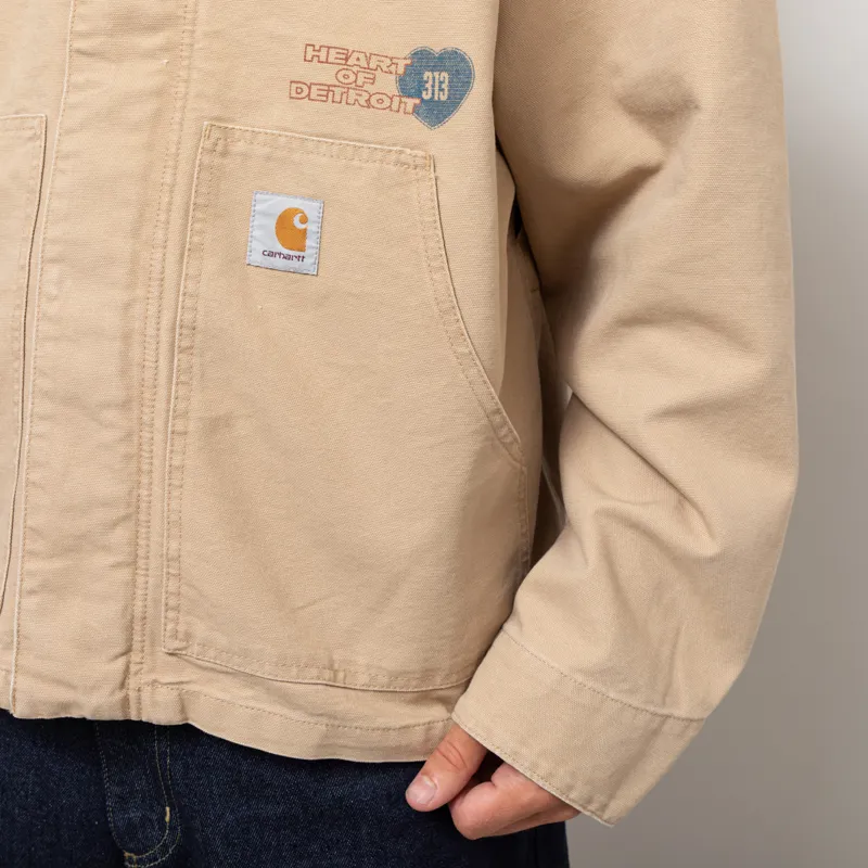 Carhartt WIP OG Arcan Graphic Jacket Dusty H Brown Tobacco Heavy Stone Wash-8