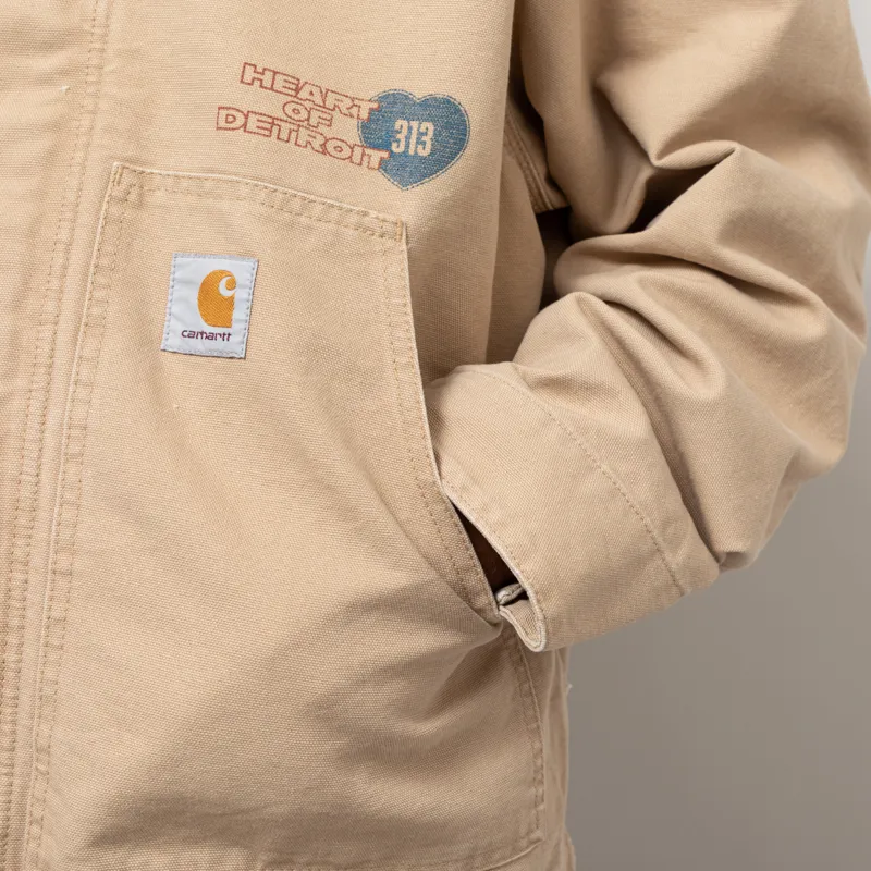 Carhartt WIP OG Arcan Graphic Jacket Dusty H Brown Tobacco Heavy Stone Wash-9