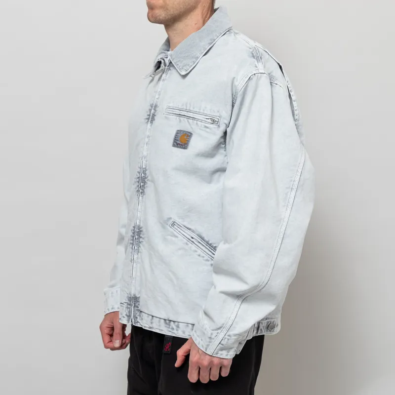 Carhartt WIP OG Detroit Jacket Black Chalk Wash-3