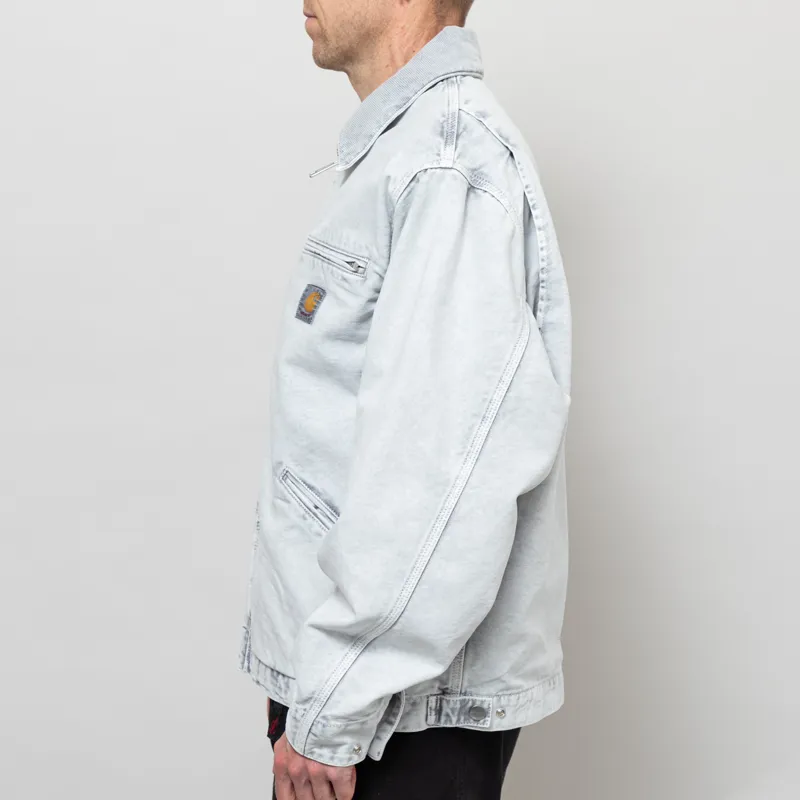 Carhartt WIP OG Detroit Jacket Black Chalk Wash-4