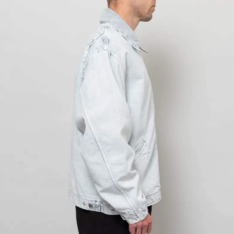 Carhartt WIP Mens OG Detroit Jacket Black Chalk Wash