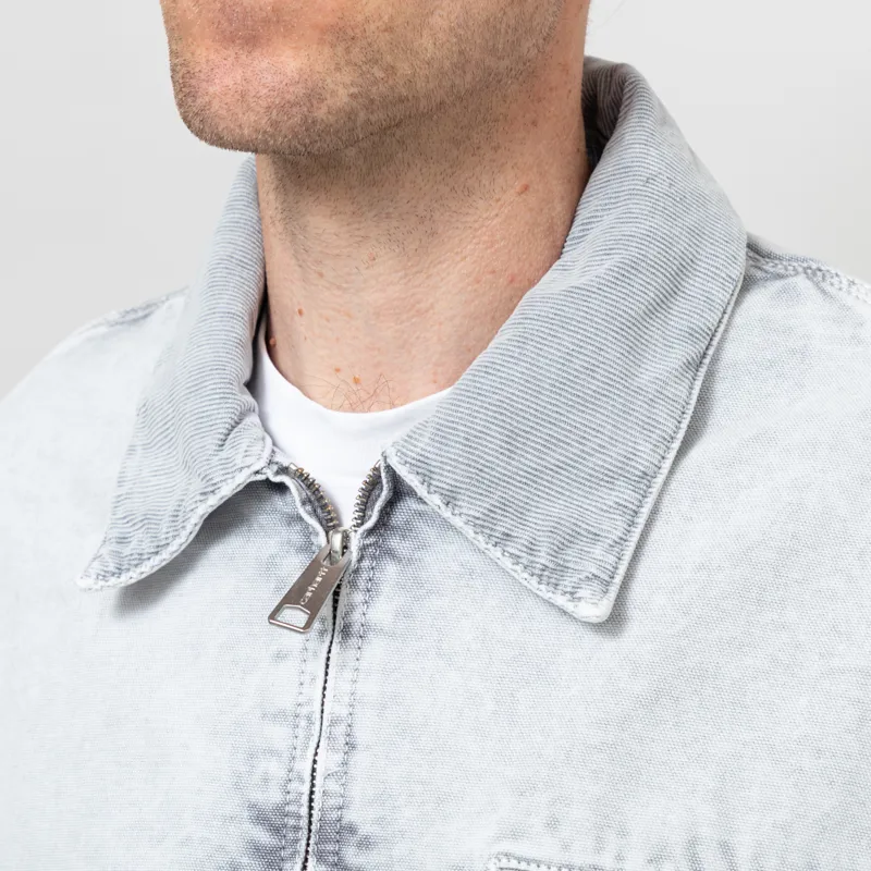 Carhartt WIP OG Detroit Jacket Black Chalk Wash-7