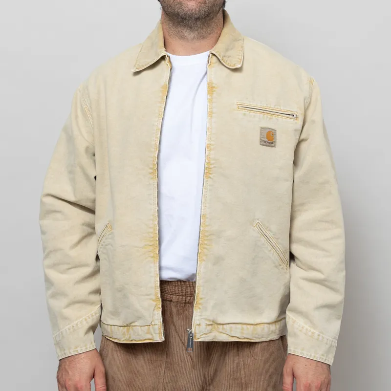 Carhartt WIP OG Detroit Jacket Dusty H Brown Chalk Wash-2