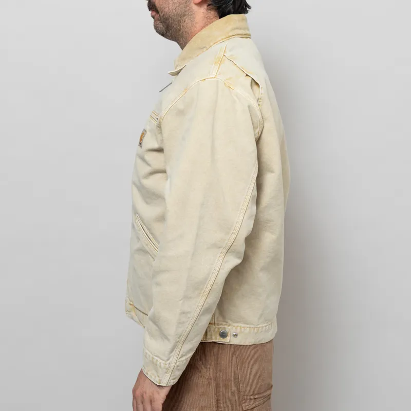 Carhartt WIP OG Detroit Jacket Dusty H Brown Chalk Wash-4