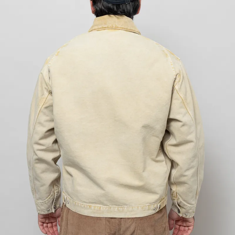 Carhartt WIP OG Detroit Jacket Dusty H Brown Chalk Wash-5