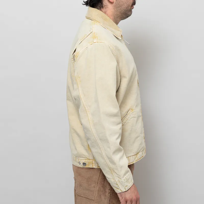 Carhartt WIP OG Detroit Jacket Dusty H Brown Chalk Wash-6