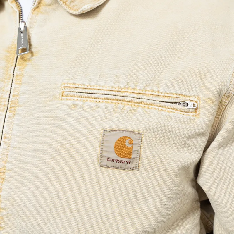 Carhartt WIP OG Detroit Jacket Dusty H Brown Chalk Wash-8