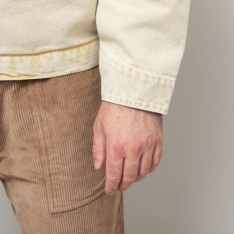 Carhartt WIP OG Detroit Jacket Dusty H Brown Chalk Wash-13