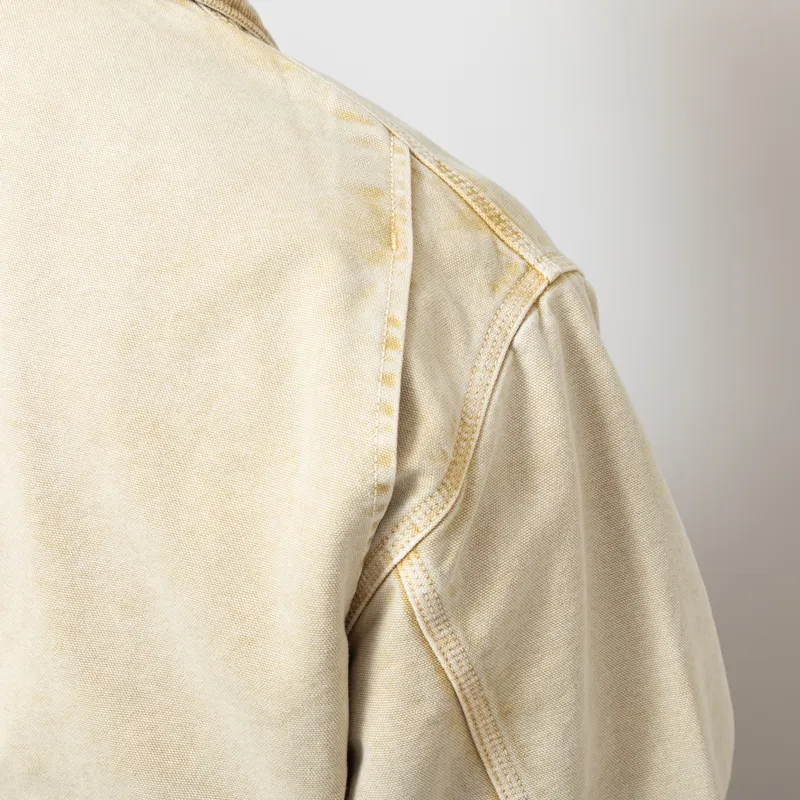 Carhartt WIP OG Detroit Jacket Dusty H Brown Chalk Wash-9