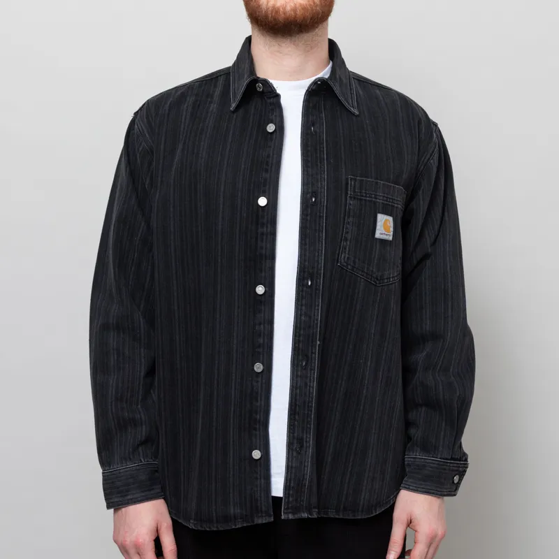 Carhartt WIP Rylan Shirt Jac Black Stone Washed