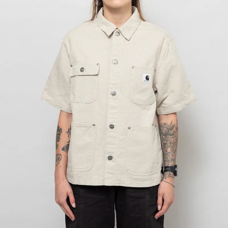 Carhartt WIP Womens Michigan Shirt Natural Rinsed