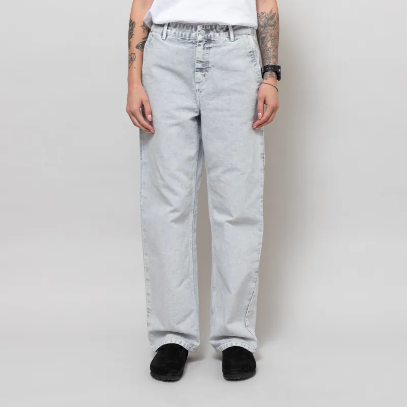 Carhartt WIP Womens Pierce Pant Straight Black Chalk Wash