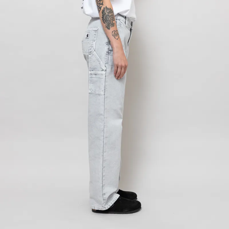 Carhartt WIP Womens Pierce Pant Straight Black Chalk Wash-4