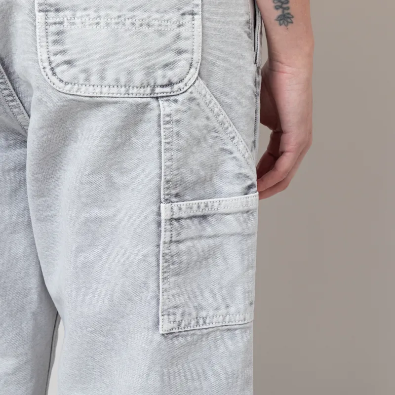 Carhartt WIP Womens Pierce Pant Straight Black Chalk Wash-7