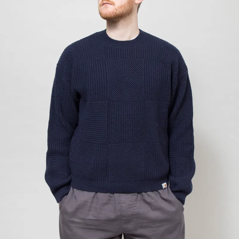 Carhartt WIP Bishop Sweater Dark Navy