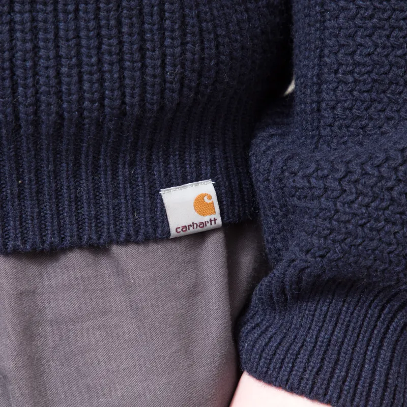 Carhartt WIP Bishop Sweater Dark Navy-9