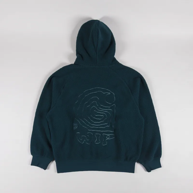 Carhartt WIP Hooded Helix Sweatshirt Deep Lagoon Silver Pine-1
