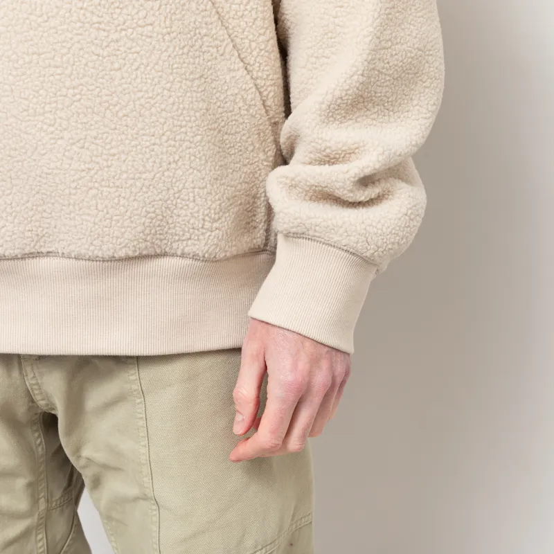 Carhartt WIP Hooded Helix Sweatshirt Fleur De Sel Wall-12