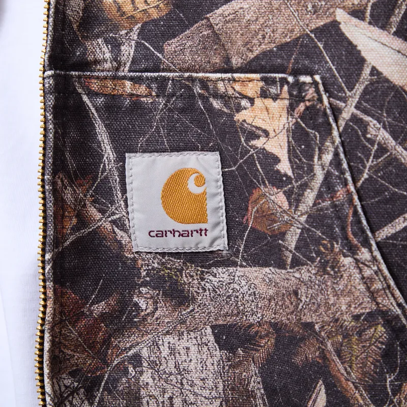 Carhartt WIP OG Active Jacket Camo Feather Tree Black Heavy Stone Wash-7