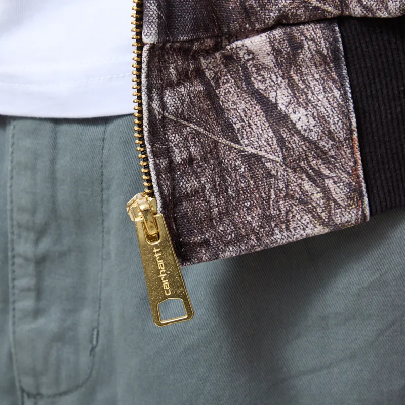 Carhartt WIP OG Active Jacket Camo Feather Tree Black Heavy Stone Wash-10