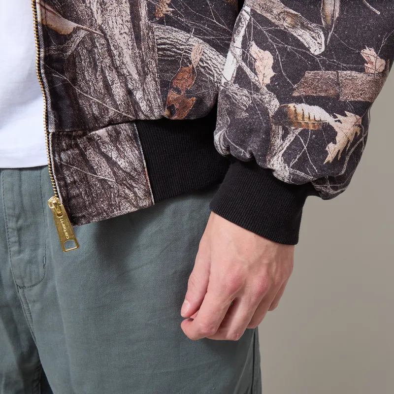 Carhartt WIP OG Active Jacket Camo Feather Tree Black Heavy Stone Wash-9