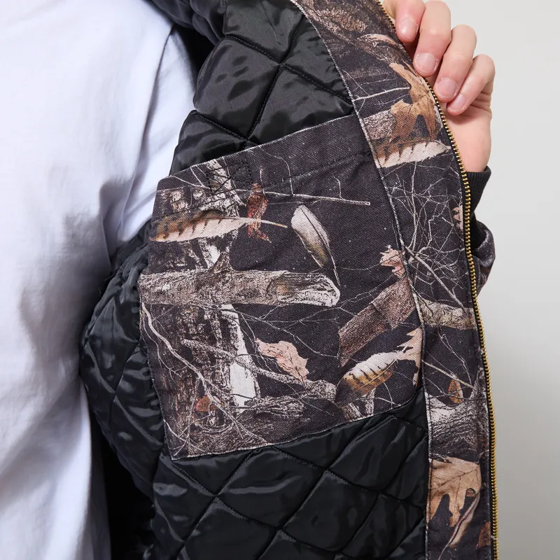 Carhartt WIP OG Active Jacket Camo Feather Tree Black Heavy Stone Wash-8