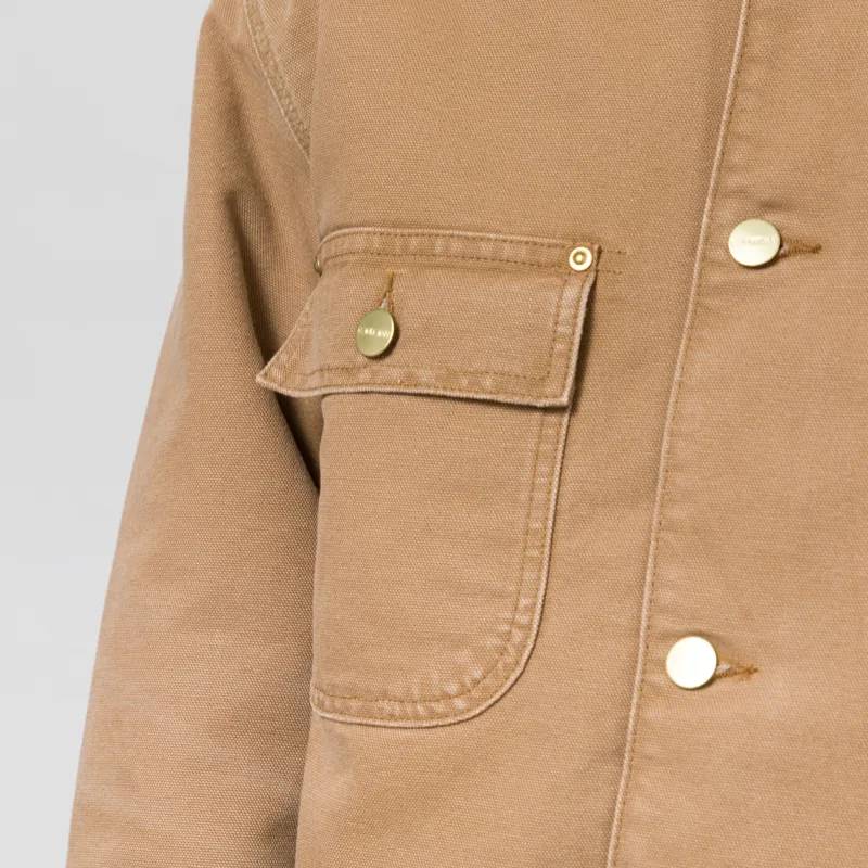Carhartt WIP OG Chore Coat Hamilton Brown Tobacco Stone Canvas-5
