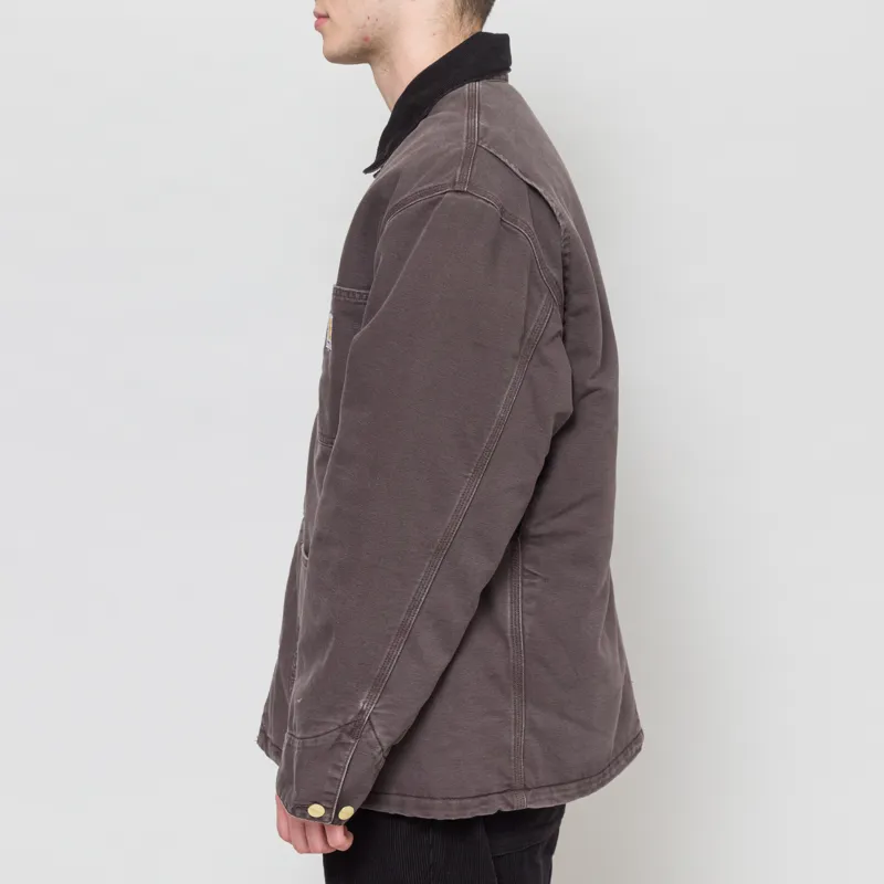 Carhartt WIP OG Chore Coat Tobacco Black Stone Canvas-2