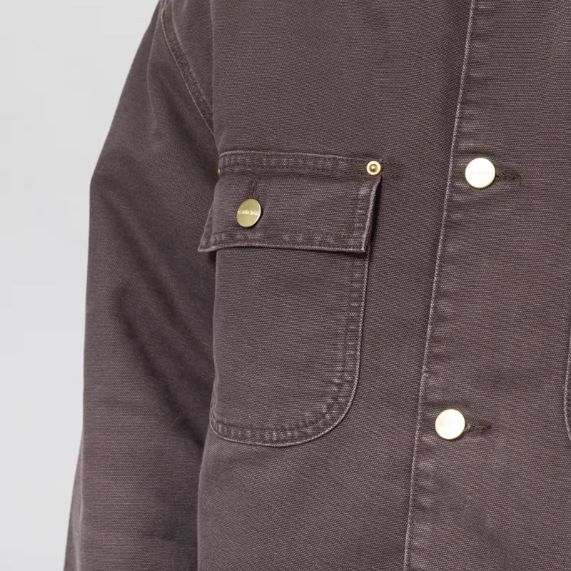 Carhartt WIP OG Chore Coat Tobacco Black Stone Canvas-10