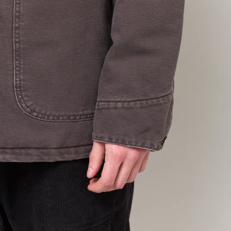 Carhartt WIP OG Chore Coat Tobacco Black Stone Canvas-9