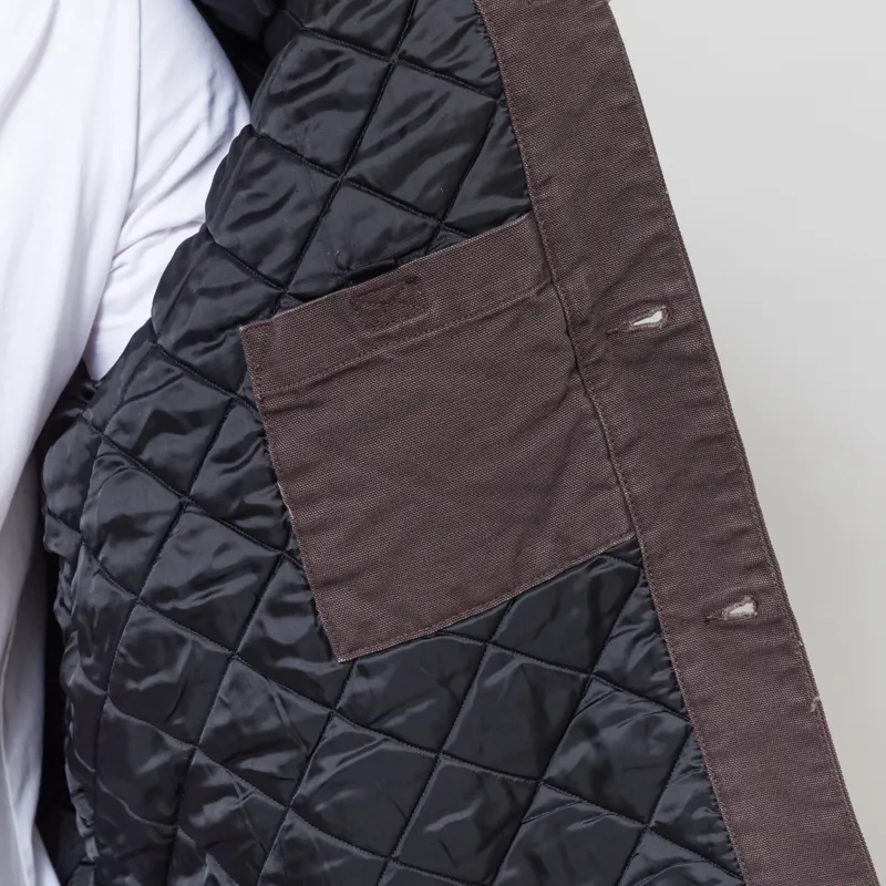 Carhartt WIP OG Chore Coat Tobacco Black Stone Canvas-7