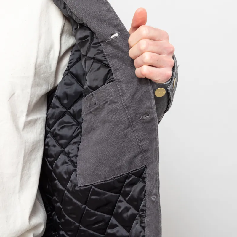 Carhartt WIP OG Chore Coat Graphite Black Stone Canvas-7