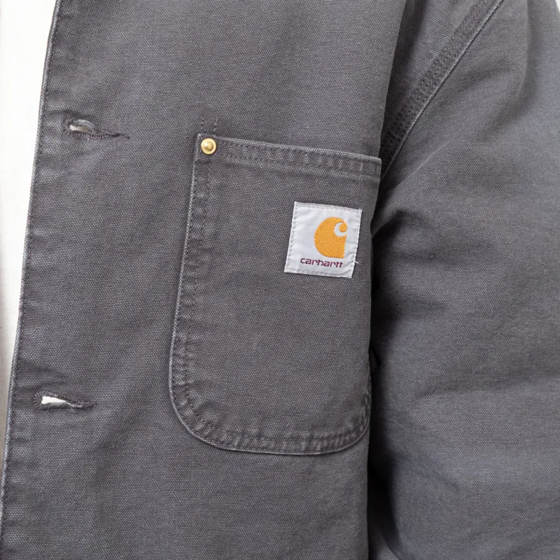 Carhartt WIP OG Chore Coat Graphite Black Stone Canvas-10
