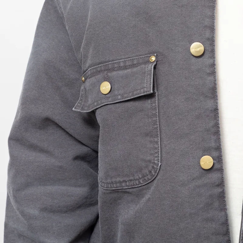 Carhartt WIP OG Chore Coat Graphite Black Stone Canvas-8