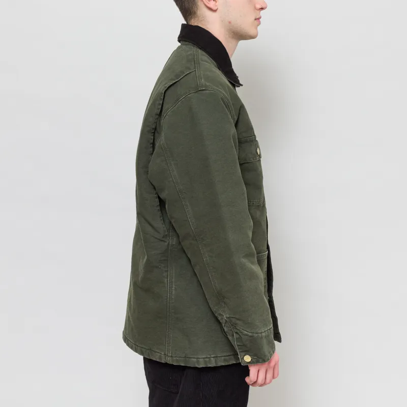 Carhartt WIP OG Chore Coat Olive Black Stone Canvas-4