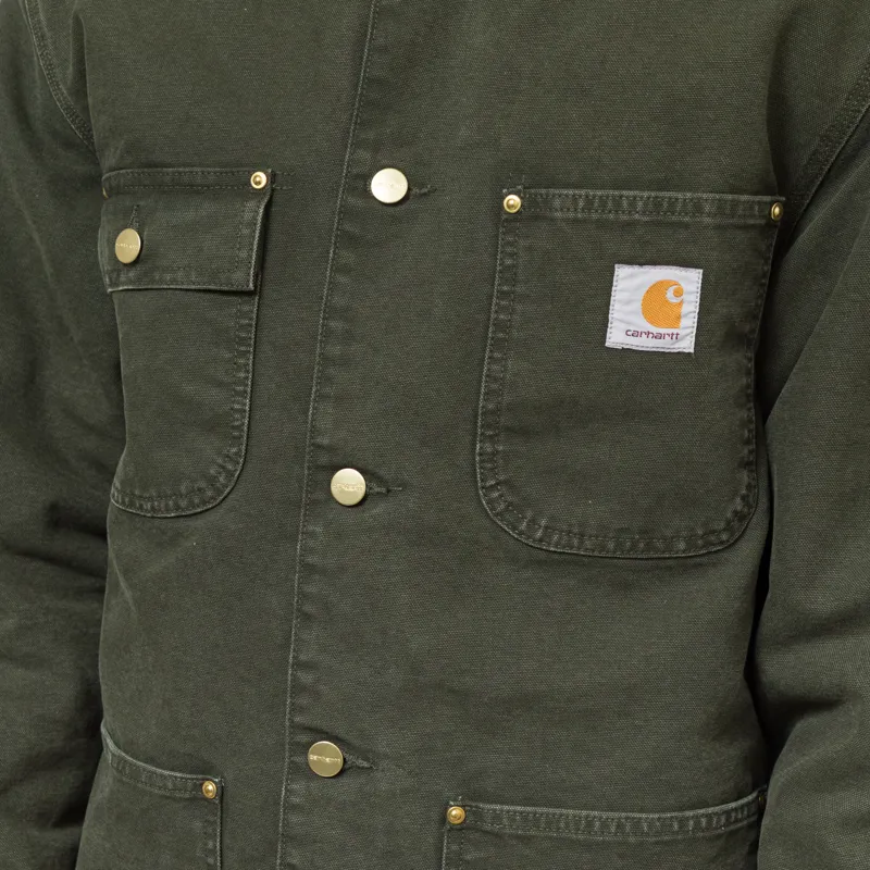 Carhartt WIP OG Chore Coat Olive Black Stone Canvas-6