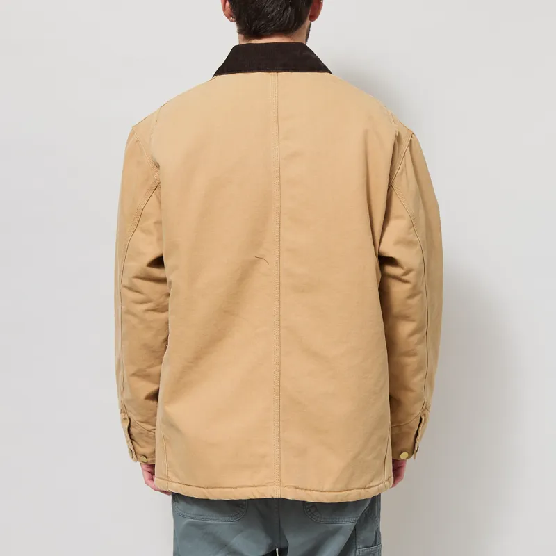 Carhartt WIP OG Chore Coat WIP Dusty H Tobacco Stone Canvas-2