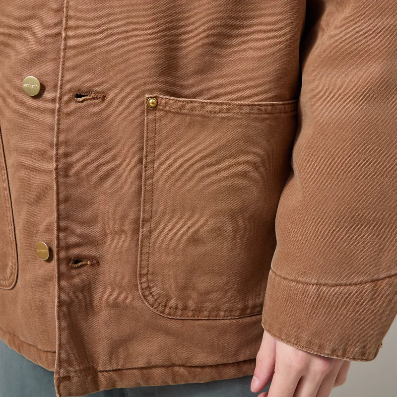 Carhartt WIP OG Chore Coat Hamilton WIP H Brown Tobacco Stone Canvas-8