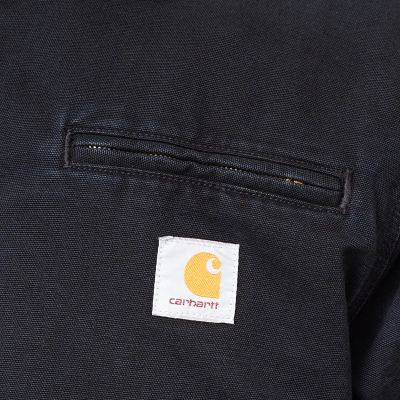 Carhartt WIP OG Detroit Jacket Black Stone Canvas-6