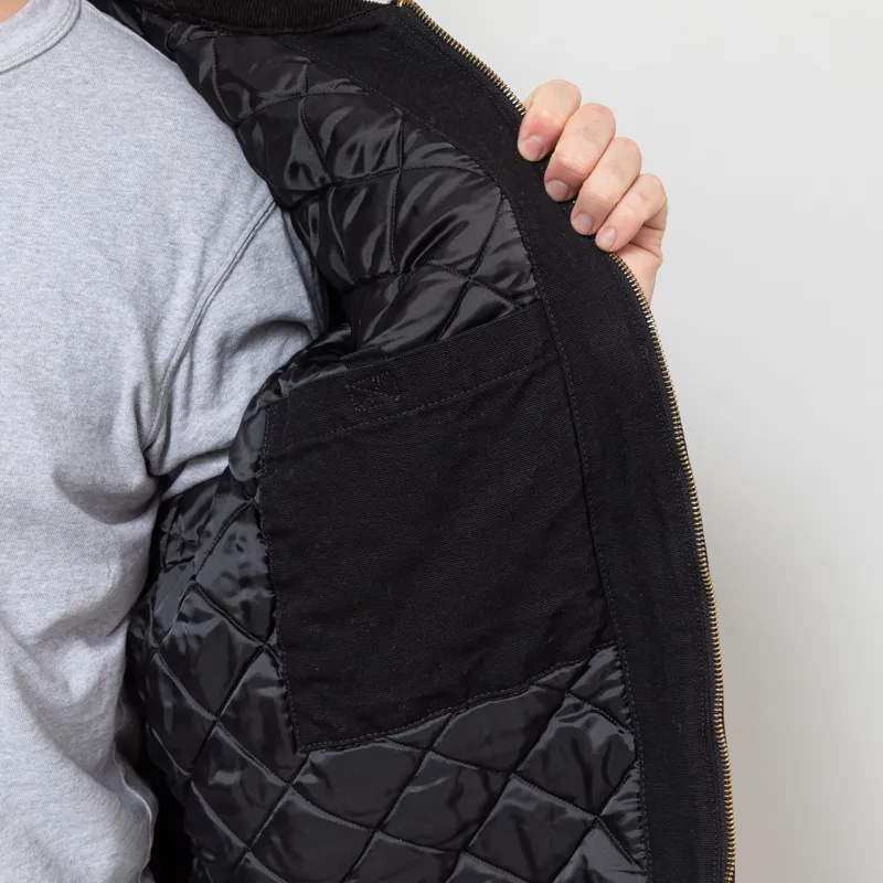 Carhartt WIP OG Detroit Jacket Black Stone Canvas-7