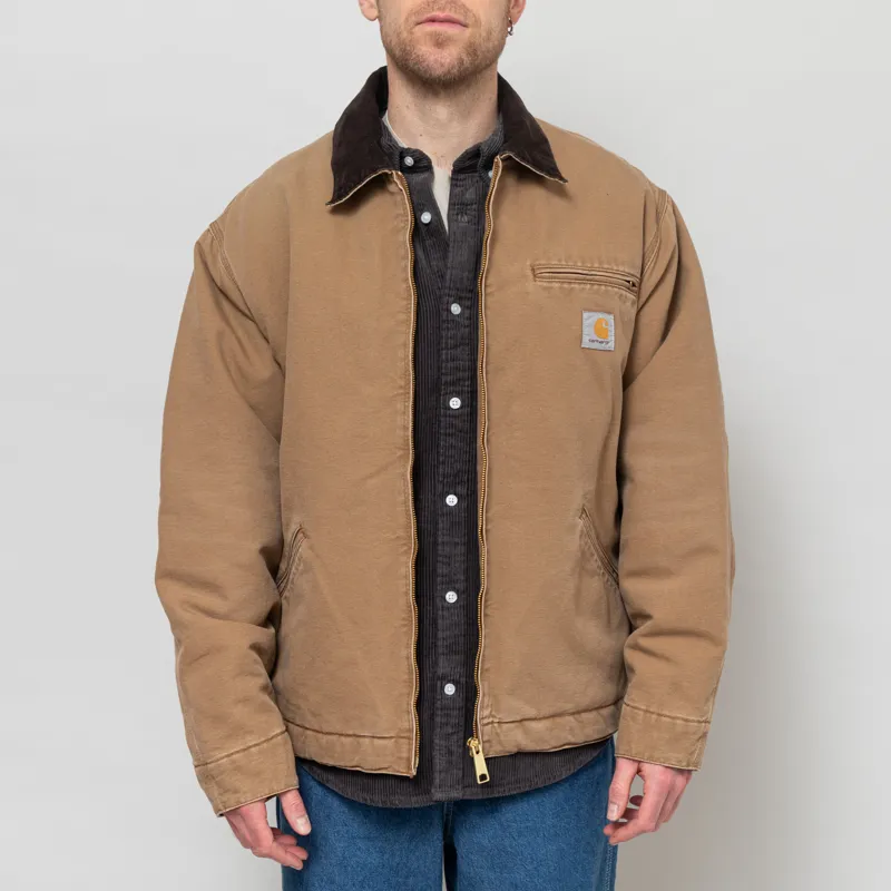 Carhartt WIP OG Detroit Jacket Hamilton Brown Tobacco Stone Canvas