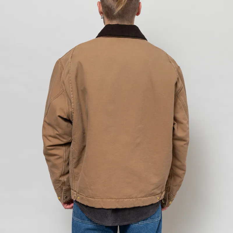Carhartt WIP OG Detroit Jacket Hamilton Brown Tobacco Stone Canvas-4