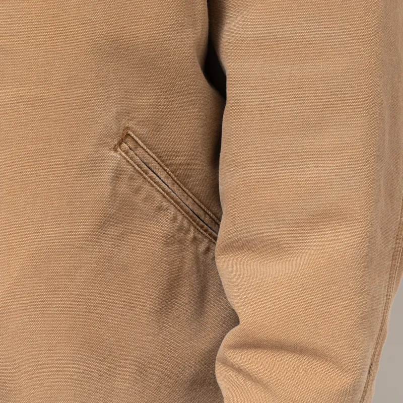 Carhartt WIP OG Detroit Jacket Hamilton Brown Tobacco Stone Canvas-12